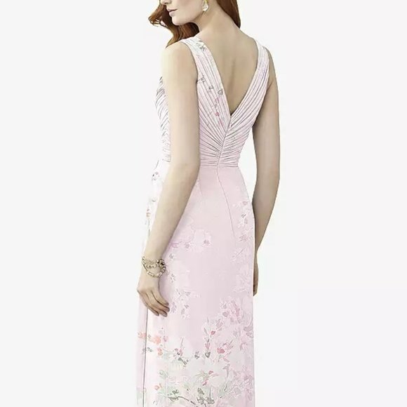 Thread TH030..Sleeveless Draped Faux Wrap Maxi Dress..Watercolor Print..Size 00 - Picture 3 of 6